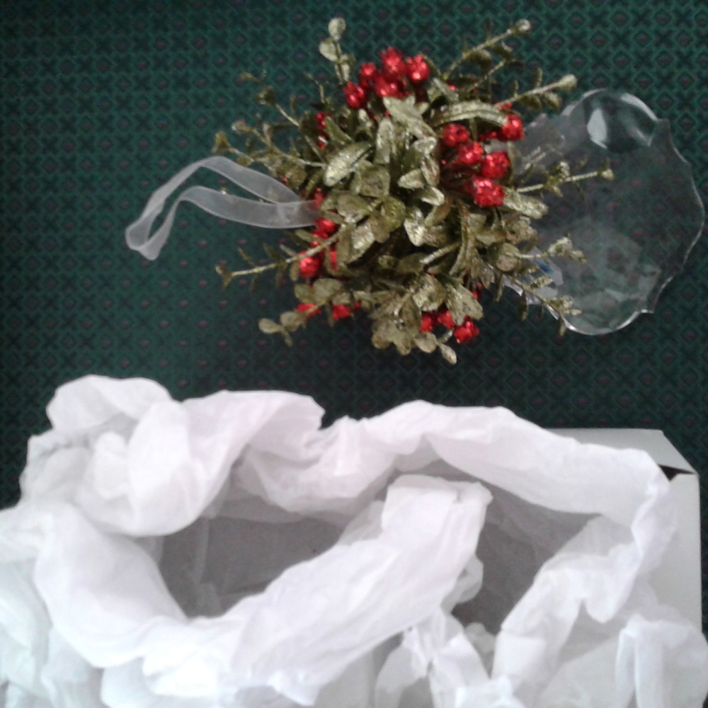 Hallmark glass ornament clear